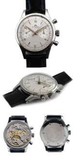 BUCHERER VINTAGE 50S VERY LARGE EXTRA CLEAN CHRONOGRAPH ORIGINAL DIAL 