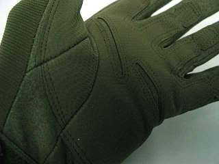 Special Operation Tac Full Finger Assault Gloves OD  