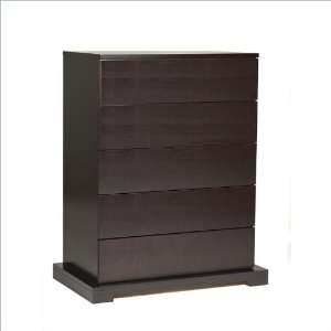  Lifestyle Solutions Zurich 5 Drawer Chest in Cappuccino 