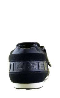 Diesel Mens Shoes Harold Keep Slip On Black Leather Fashion Sneakers 