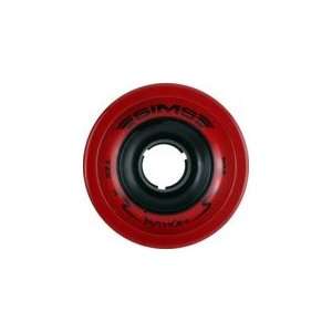   Red / Black Longboard Wheels   72mm 80a (Set of 4)