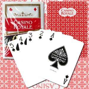  Casino Royale Red Playing Cards   James Bond Movie Sports 