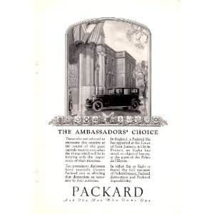   The Ambassadors Choice Original Antique Car Print Ad 
