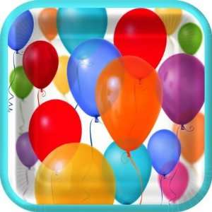  Birthday Balloons 9 inch Plates Toys & Games