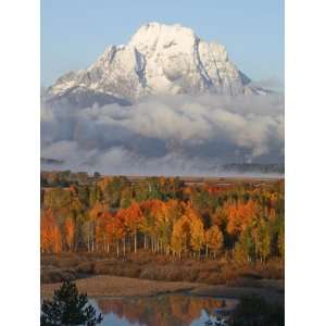  Mt. Moran on an Early Fall Morning in Grand Teton National 