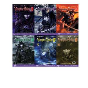 Vampire Hunter D Volumes 1 6 by Hideyuki Kikuchi, Manga Lot, TPB 