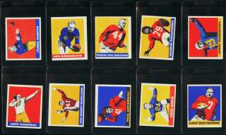 1948 Leaf Football Mid Grd Low# COMPLETE SET Luckman Layne Baugh RC 