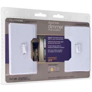 Lutron Faedra 600w Digital Smart Dimmer AND Remote   White Color 