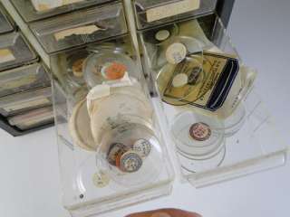 Vintage Pocket Watch Glass Crystal Wristwatch Parts Cabinet 1000+ 18s 