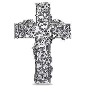    Handmade Dogwood Cross by Wendell August Forge