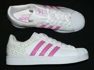 Womens Adidas Superstar shoes new Trefoil White pink  