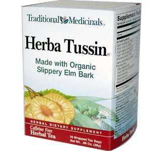 Herbal Tea, Herba Tussin, Caffeine Free, 16 Wrapped Tea Bags, .99 oz (