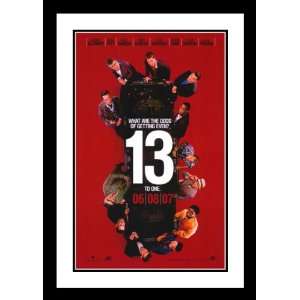  Oceans Thirteen Framed and Double Matted 20x26 Movie 