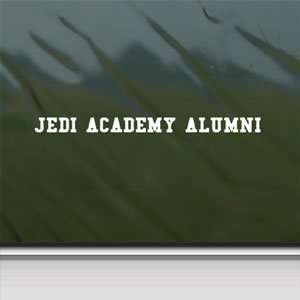  Jedi Academy White Sticker Star Wars Luke Laptop Vinyl White 
