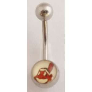  Cleveland Indians Belly Ring 316l Surgical Steel Body 