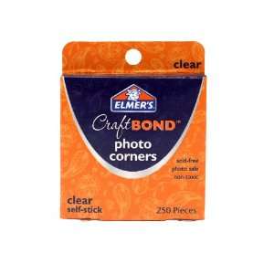 Elmers E4024 CraftBond Photo Corners, Self Stick, 250 Corners per 