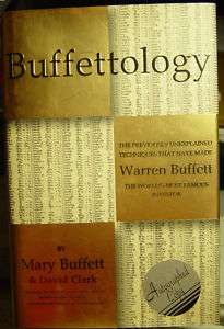 Mary Buffett Clark Buffettology WARREN BUFFETT SIGNED 9780684837130 