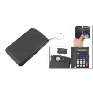  Amico Black 8 Digits Electronic Basic Calculator w Keyring 