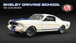 1965 CARROL SHELBY DRIVING SCHOOL SHELBY MUSTANG G.T. 350 GMP ACME 1 