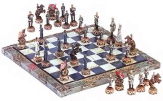 North & South Civil War Chess Set Board Game  