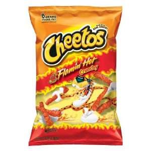 Cheetos Crunchy Flamin Hot Flavored Snacks, 9.75oz Bags (Pack of 8 