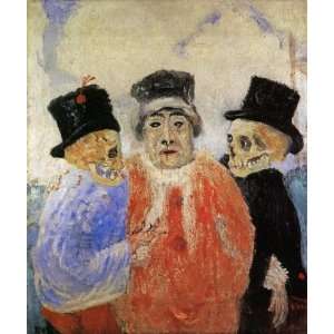  FRAMED oil paintings   James Ensor   24 x 28 inches   Le 