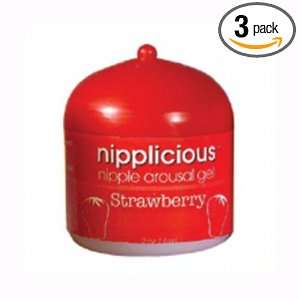  Hott Products Nipplicious Strawberry, 2 Ounce Jars (Pack 