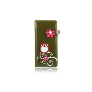  ESPE Owl Green Large Long Clutch Wallet Coin Card 