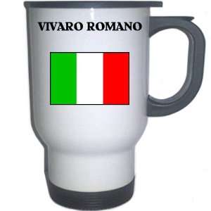  Italy (Italia)   VIVARO ROMANO White Stainless Steel Mug 