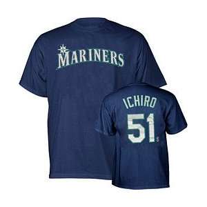  Seattle Mariners Ichiro YOUTH Name and Number T Shirt   X 