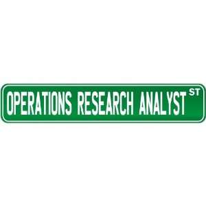 New  Operations Research Analyst Street Sign Signs  Street Sign 
