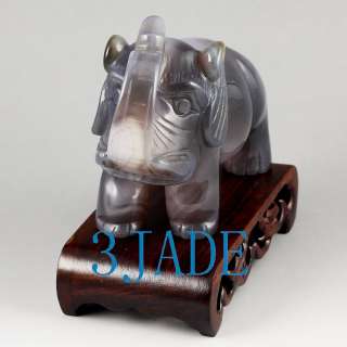 Natural Onyx / Agate Carving/Sculpture Elephant Statue  
