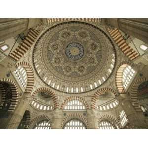  Interior of the Selimiye Mosque, Edirne, Anatolia, Turkey 