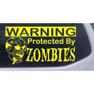 Protected By Zombies Funny Car Window Wall Laptop Decal 