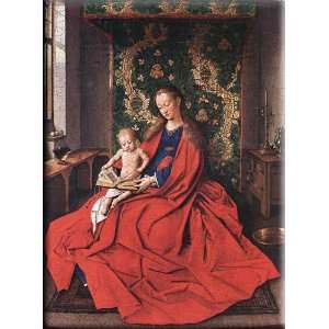   Reading 12x16 Streched Canvas Art by Eyck, Jan van