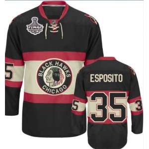 Chicago Blackhawks #35 Tony Esposito Winter Classic Hockey Jersey NHL 