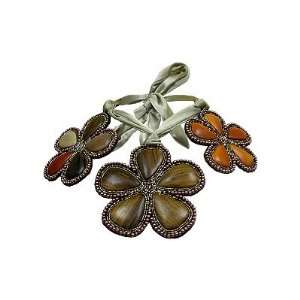  Andean Florets Assorted Wood Neckpiece Jewelry