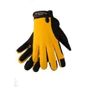   County 014GXS Womens Work Glove, Gold, Extra Small
