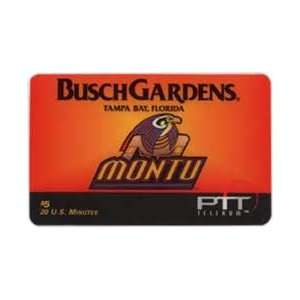  Collectible Phone Card $5. Busch Gardens Montu Theme 