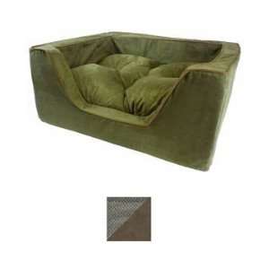  Snoozer Luxury Square Pet Bed, Medium, Shona Granite/Dark 
