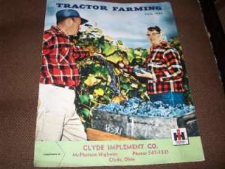 1962 International Tractor Farming Magazine Farmall 504 & 531 Plow Ad 