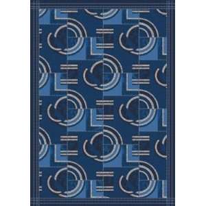    Milliken Modernes 5 x 8 Oval Phantom Blue Area Rug