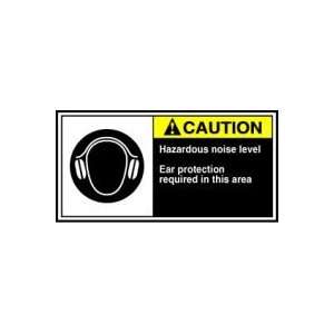  Labels HAZARDOUS NOISE LEVEL EAR PROTECTION REQUIRED IN THIS AREA 
