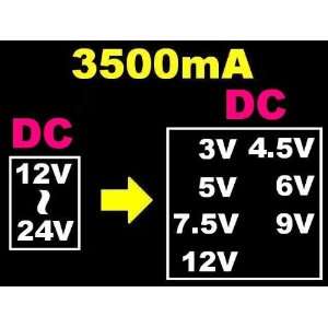   . Input 12 24VDC. Output DC 3v 4.5v 5v 6v 7.5v 9v 12v Electronics