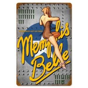 com Memphis Nose Art Pinup Girls Vintage Metal Sign   Victory Vintage 