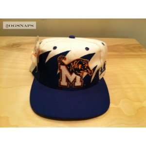  Memphis Tigers Vintage Sharktooth Snapback Hat Everything 