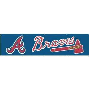 Atlanta Braves Giant 8 Foot Nylon Banner  Sports 