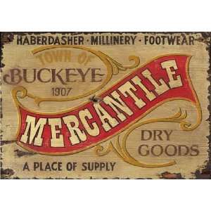  Rustic Vintage Sign   Nostalgic Mercantile Wooden 