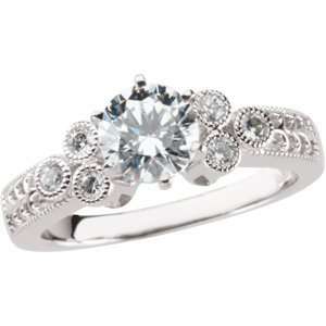   tw Vintage Semi Set Diamond Engagement Ring Diamond Designs Jewelry