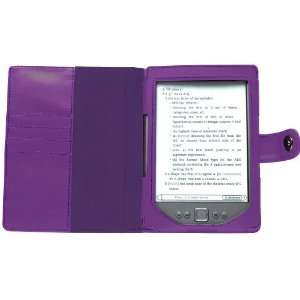  Navitech Purple Leather Flip Open Book Style Carry Case 